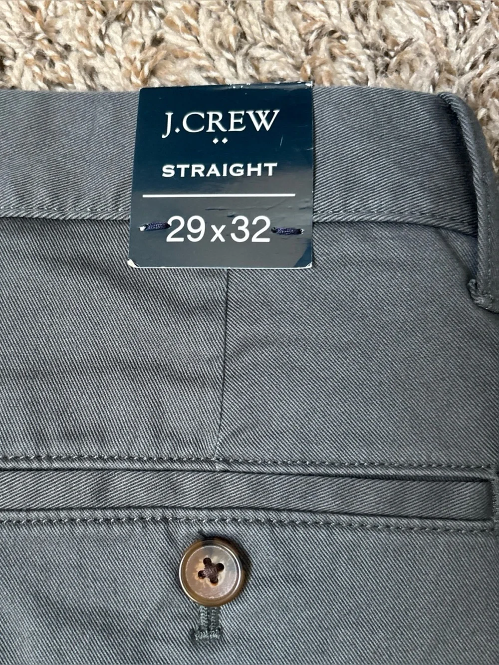 J. Crew Straight Gray Chino Pants